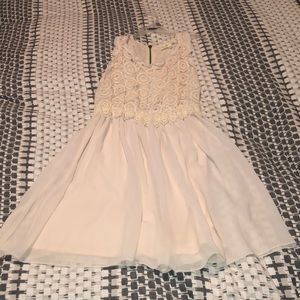 Cream babydoll dress